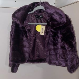 Faux purple jacket